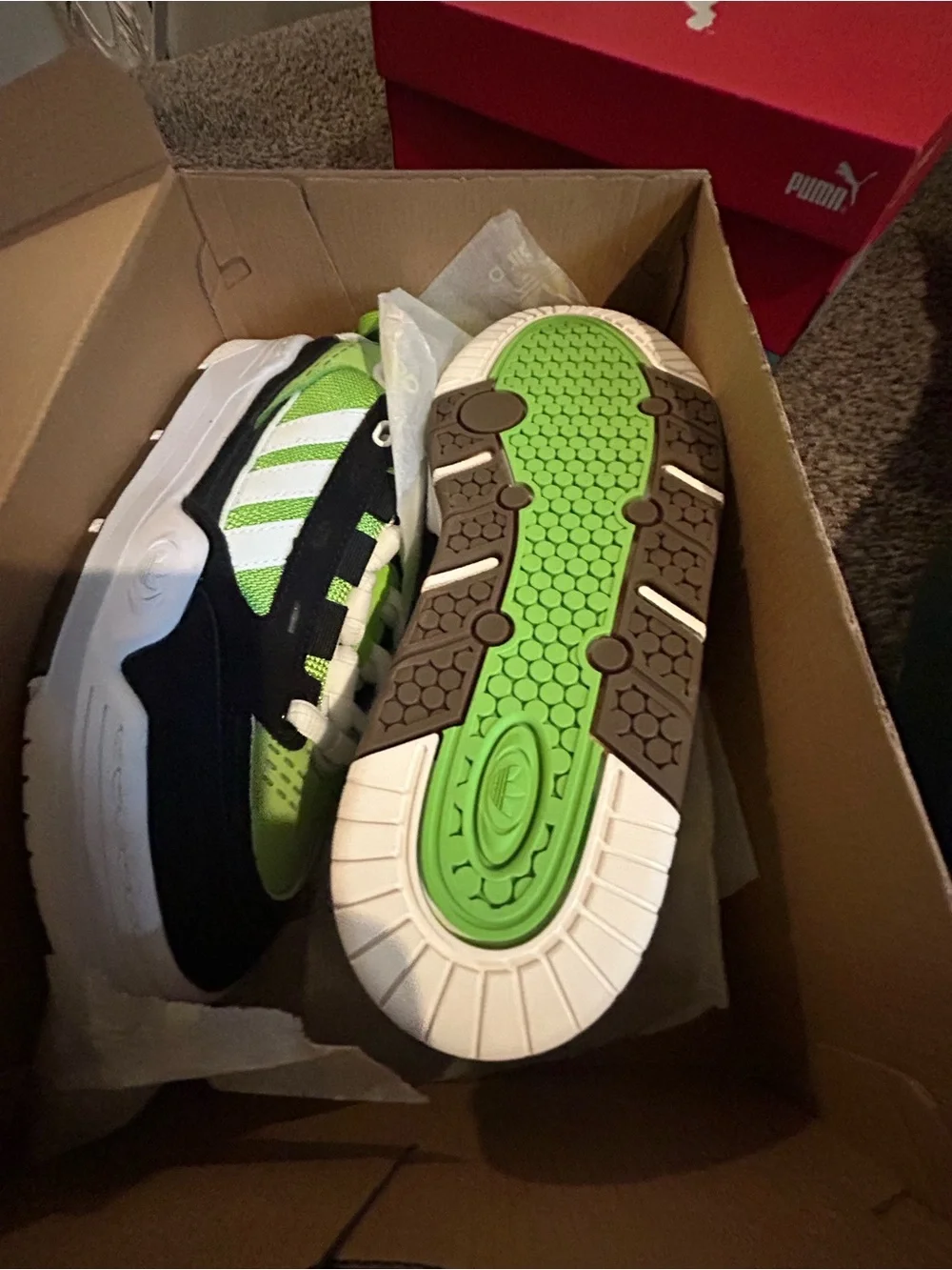 Size 6.5 Men's adidas Originals ADI2000 Sneakers GY5272 Semi Solar Green